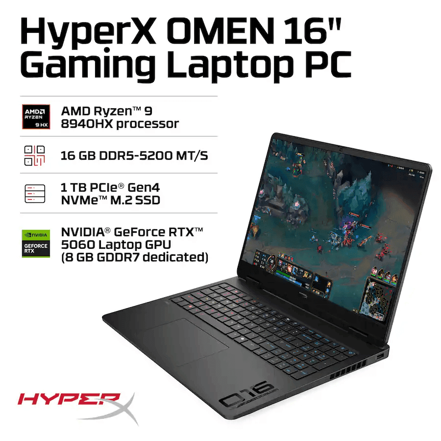 HyperX OMEN 16-inch OLED Gaming Laptop with RTX 5060