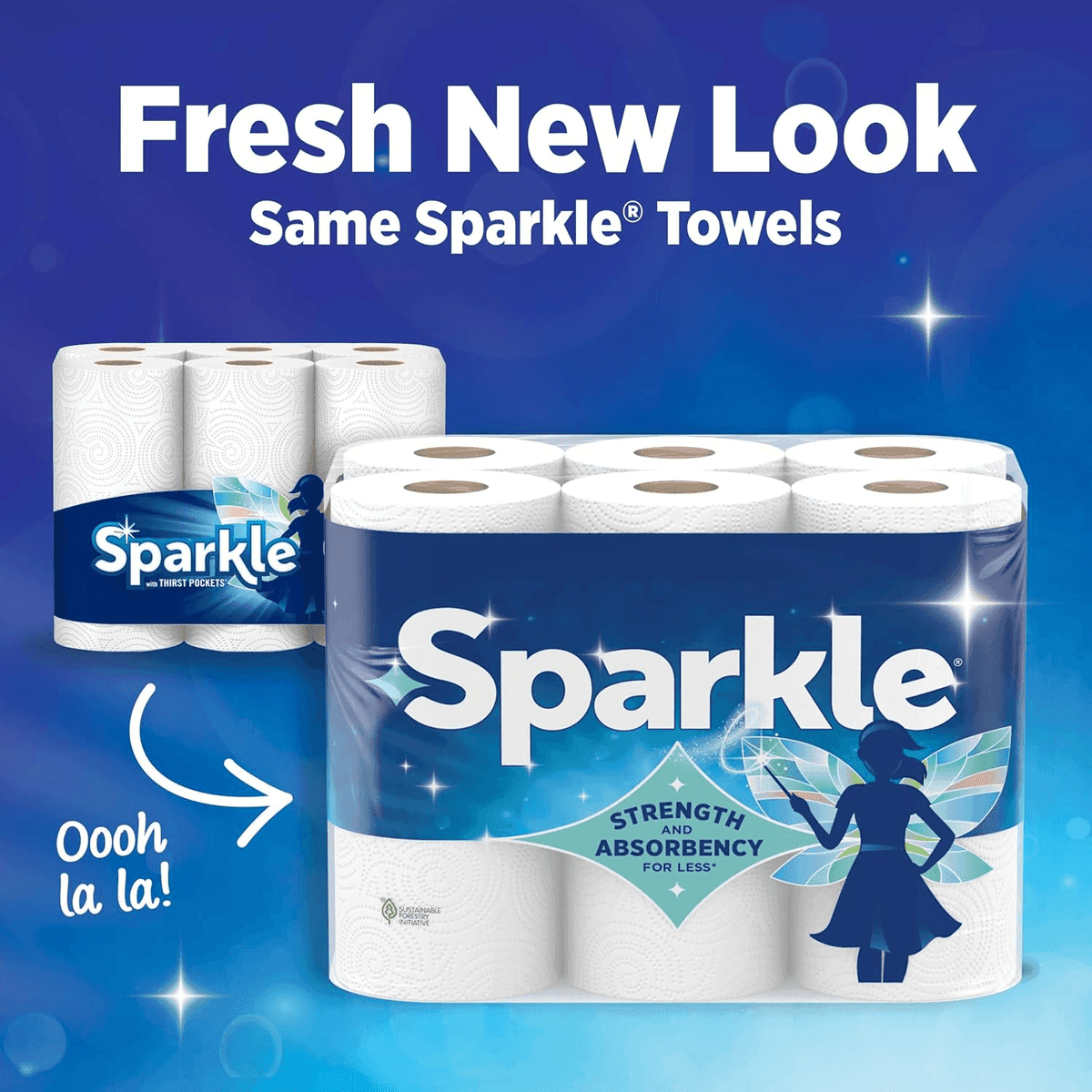Sparkle Pick-A-Size Paper Towels, 6 Double Rolls image 4