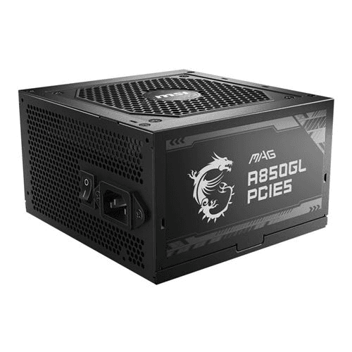 MSI MAG A850GL PCIE5 850W 80 Plus Gold ATX 3.1 Fully Modular Power Supply