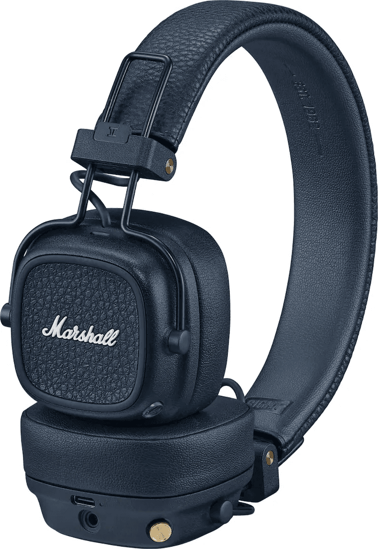Marshall Major V Wireless On-Ear Headphones, Midnight Blue