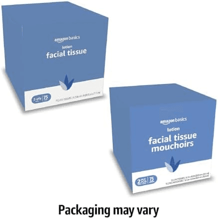 Amazon Basics Lotion Facial Tissues, 4 Boxes - $5 image 3
