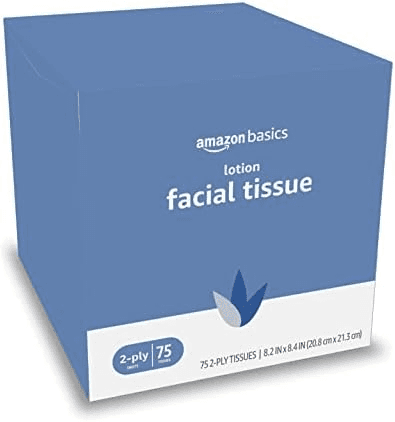 Amazon Basics Lotion Facial Tissues, 4 Boxes - $5 image 2