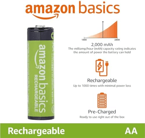 Amazon Basics Rechargeable AA Batteries, 24 Pack - $16.87 image 2