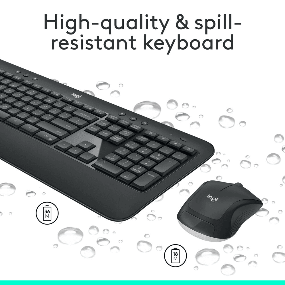 Logitech MK540 Advanced Wireless Keyboard and Mouse Bundle image 4