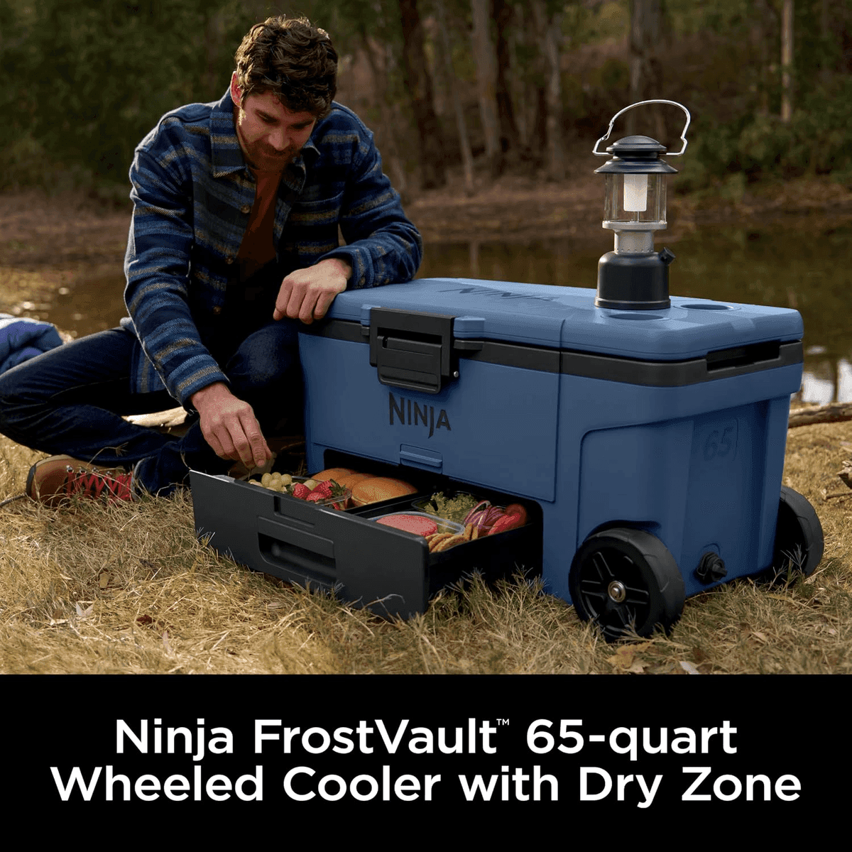Ninja FrostVault 65QT Wheeled Cooler with Dry Storage image 2