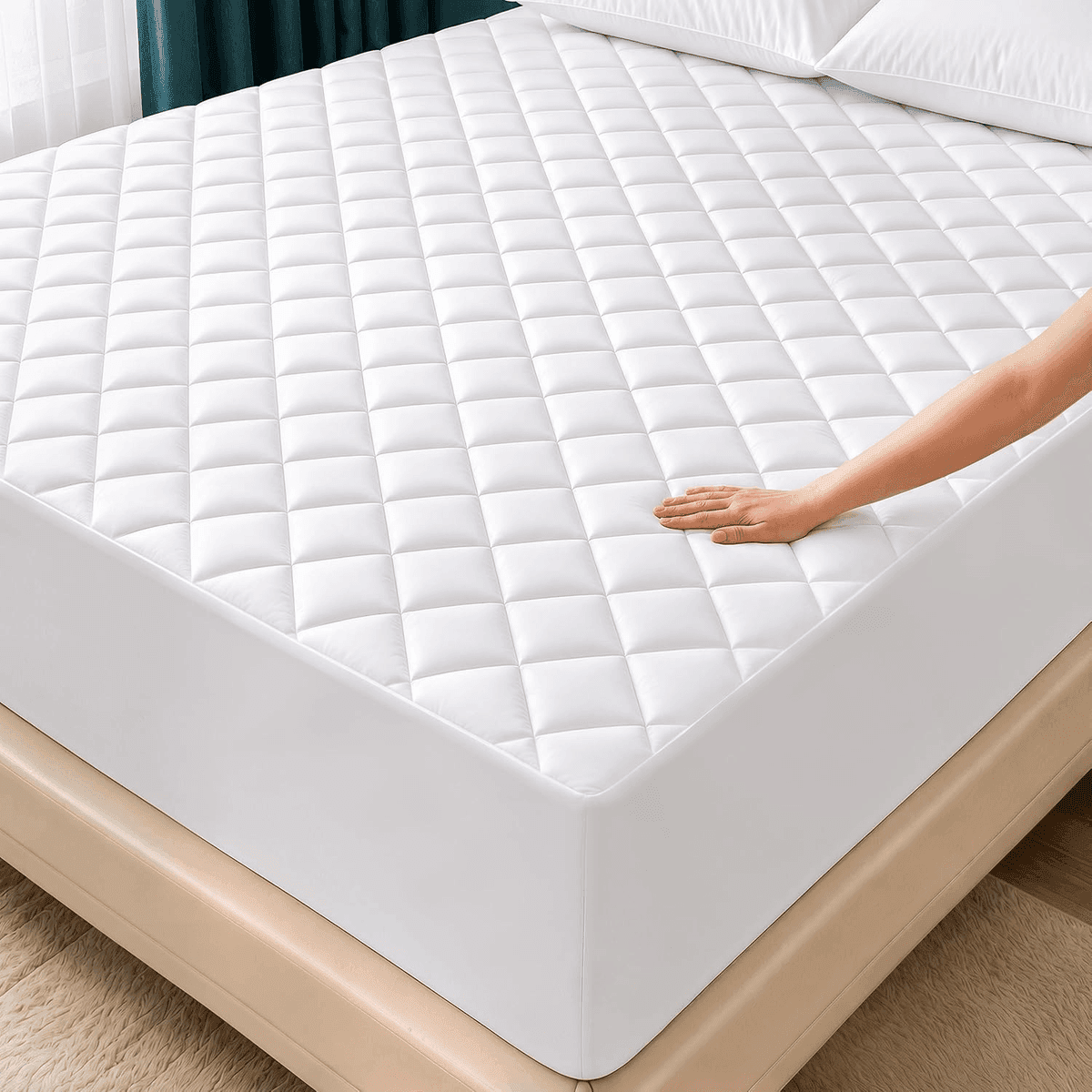 Utopia Bedding Queen Quilted Fitted Mattress Pad