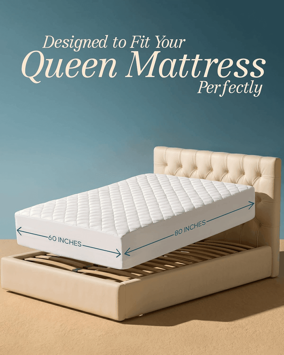 Utopia Bedding Queen Quilted Fitted Mattress Pad image 2