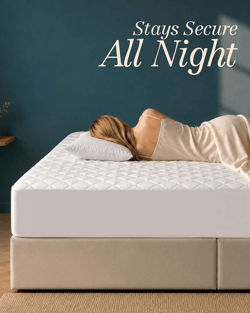 Utopia Bedding Queen Quilted Fitted Mattress Pad image 4