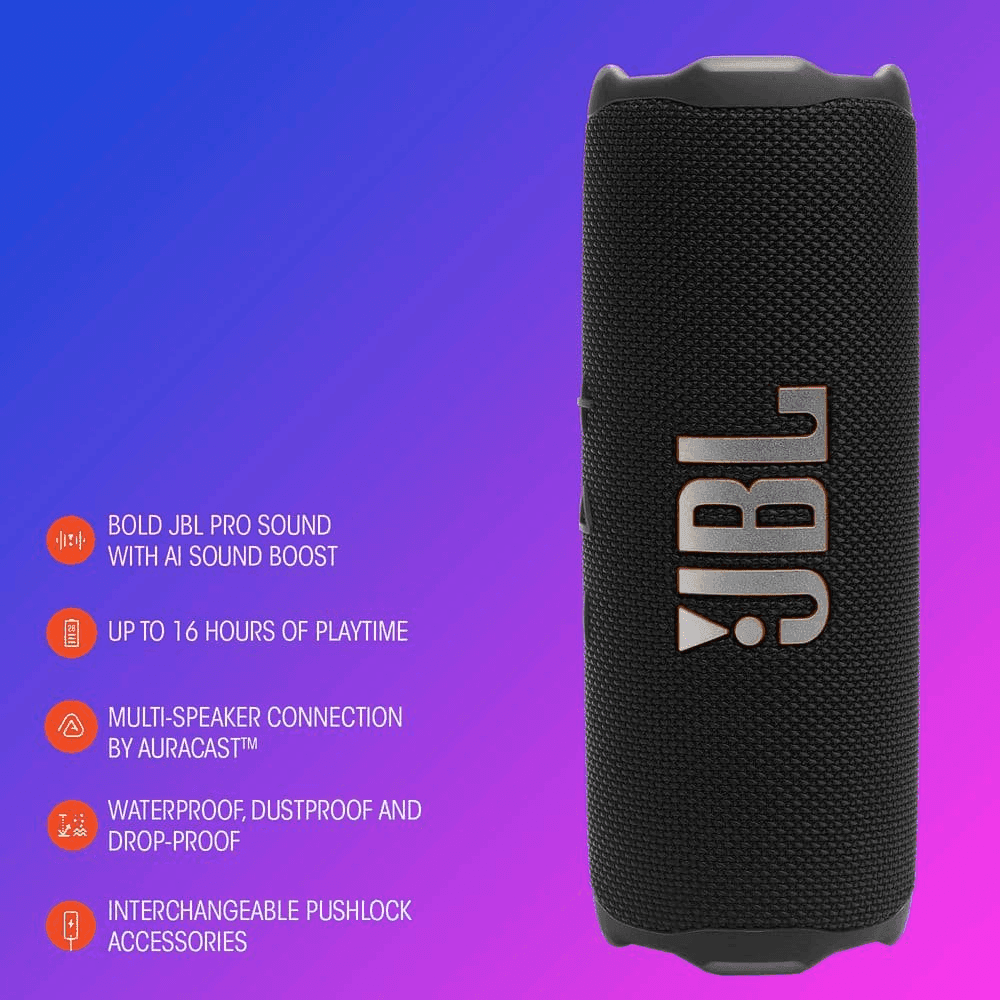 JBL Flip 7 Bluetooth Speaker, Black — $99.95 image 3