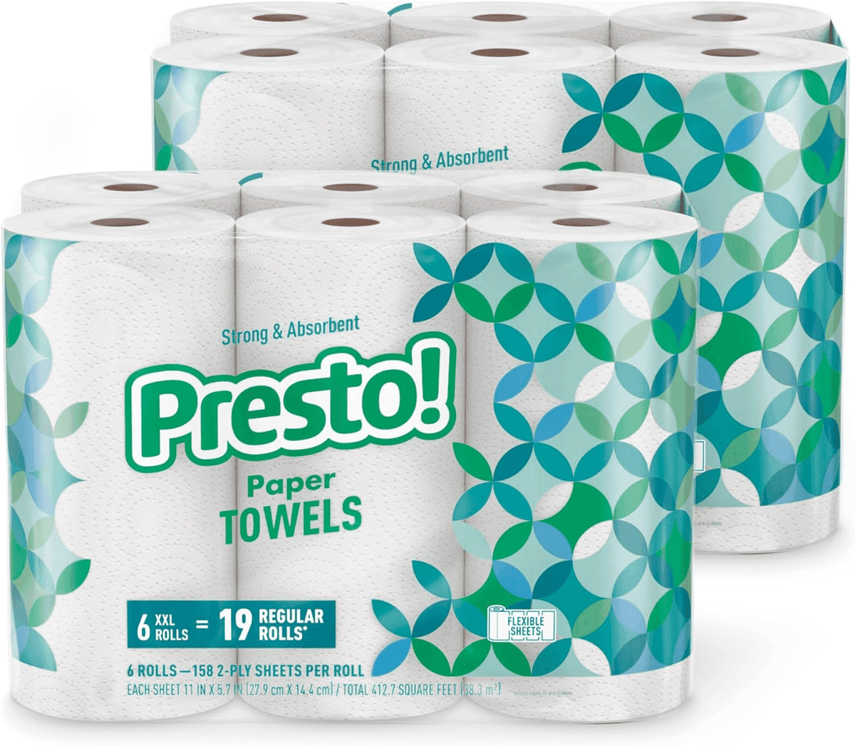 Presto! Ultra-Strong Paper Towels, 12 Huge Rolls — $25.48