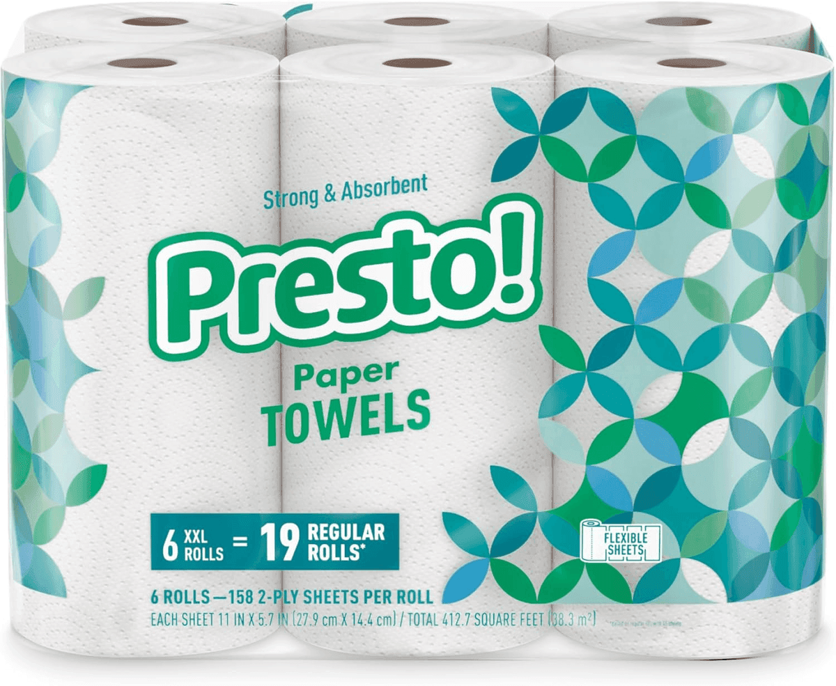 Presto! Ultra-Strong Paper Towels, 12 Huge Rolls — $25.48 image 2