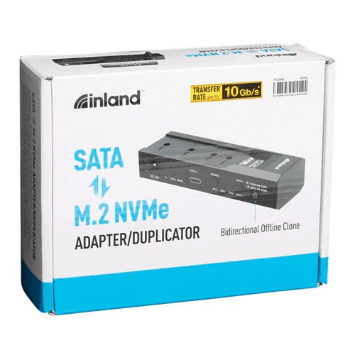 Inland USB-C 10Gbps Dual-Bay SATA/NVMe Clone Converter image 5