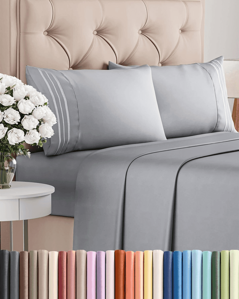 CGK Unlimited Queen 4-Piece Sheet Set - Steel Blue