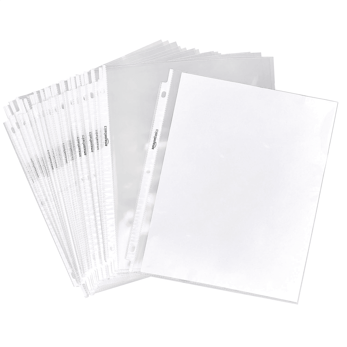 Amazon Basics Clear Sheet Protectors, 100-Pack