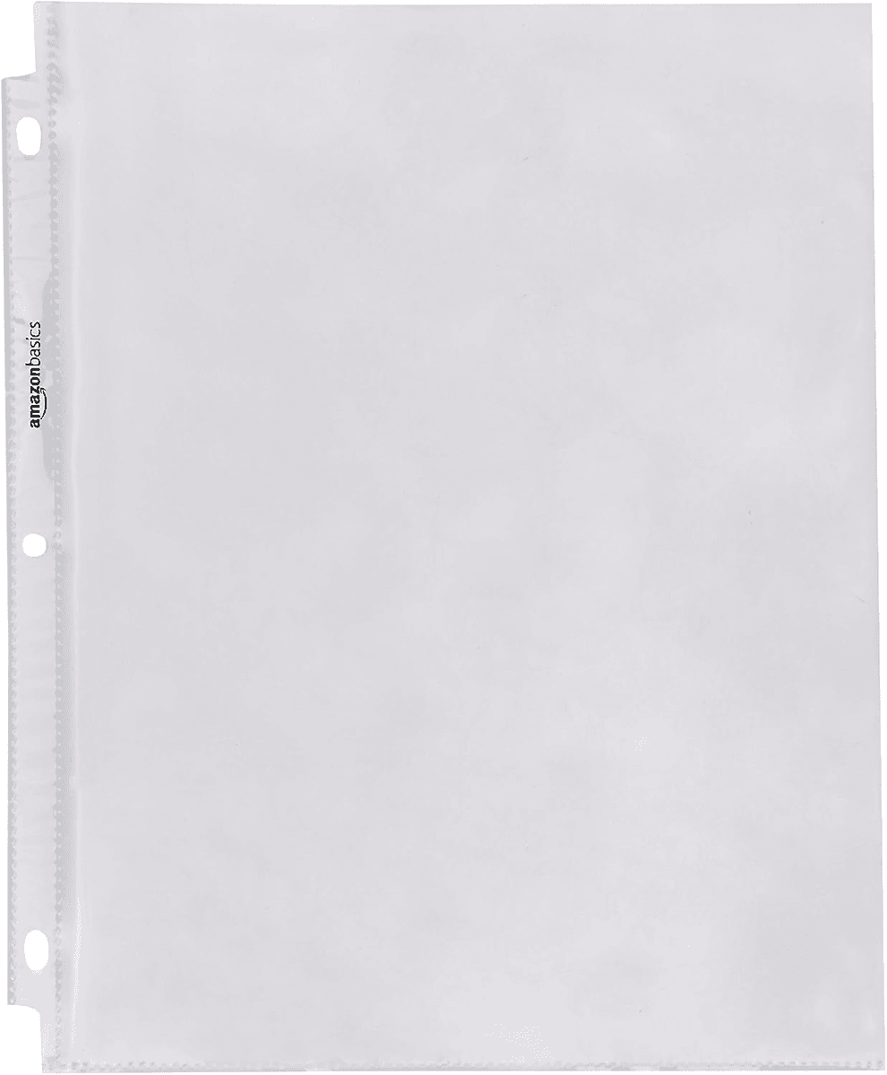 Amazon Basics Clear Sheet Protectors, 100-Pack image 2