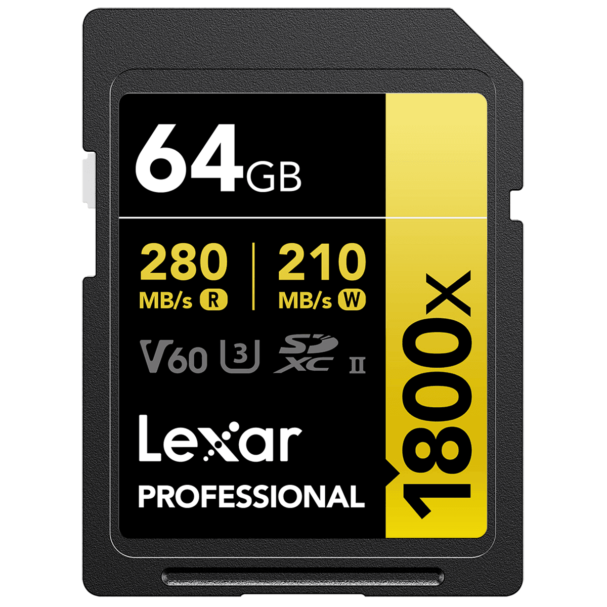 Lexar Professional 1800x UHS-II 64GB SDXC Card