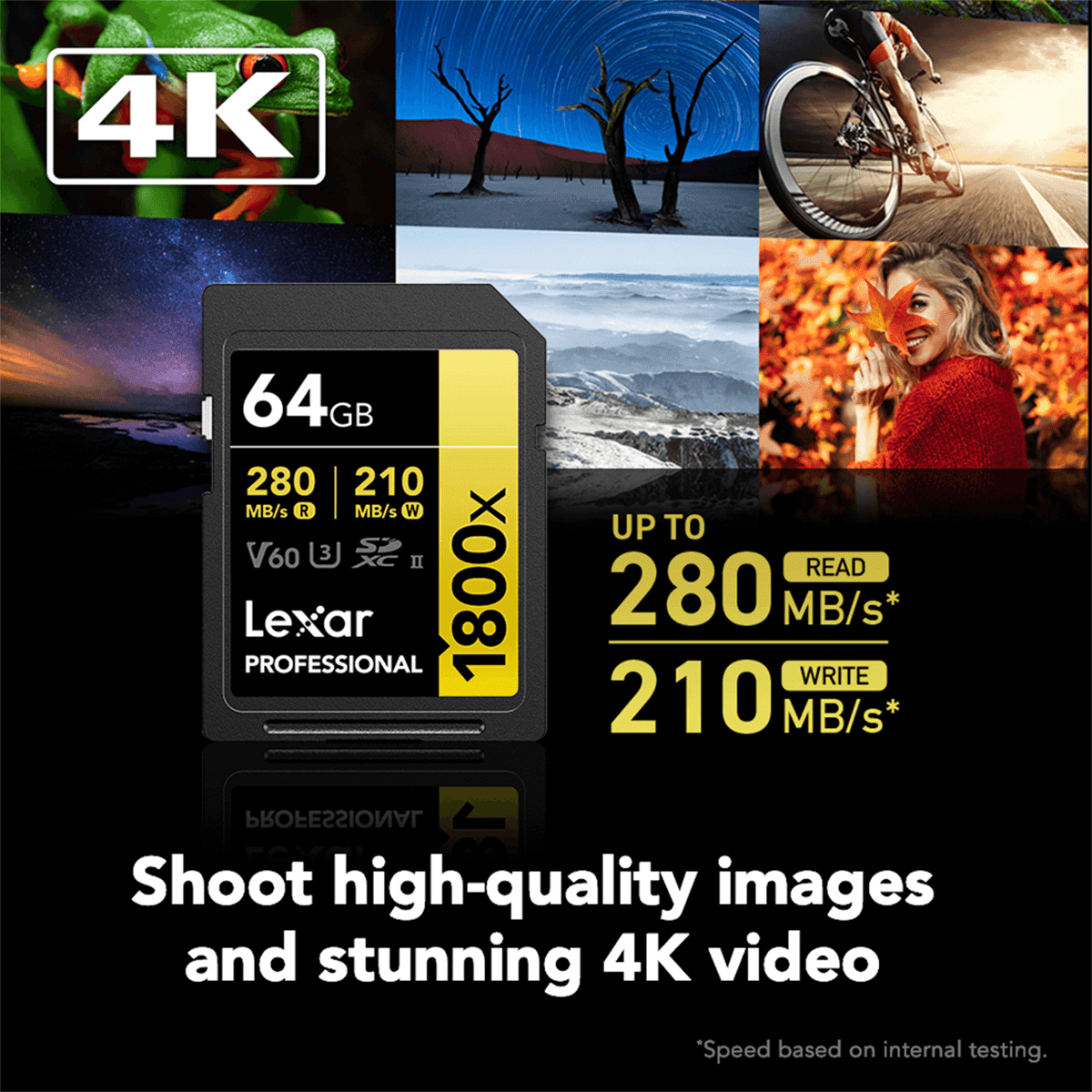 Lexar Professional 1800x UHS-II 64GB SDXC Card image 4