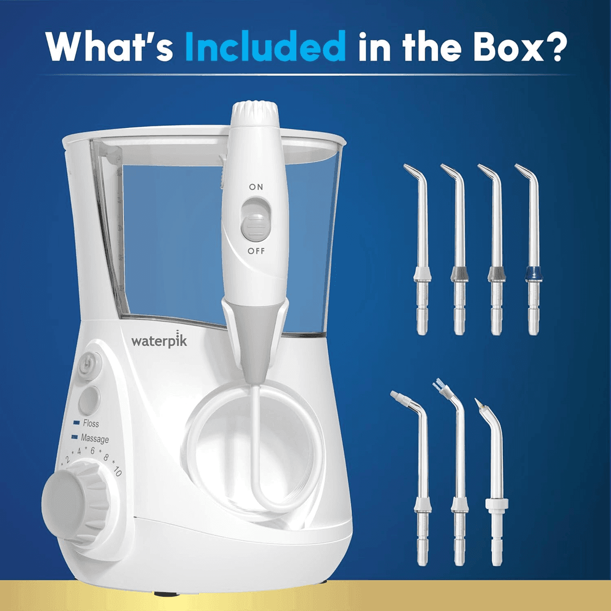 Waterpik Aquarius WP-660 Countertop Water Flosser (White) image 4