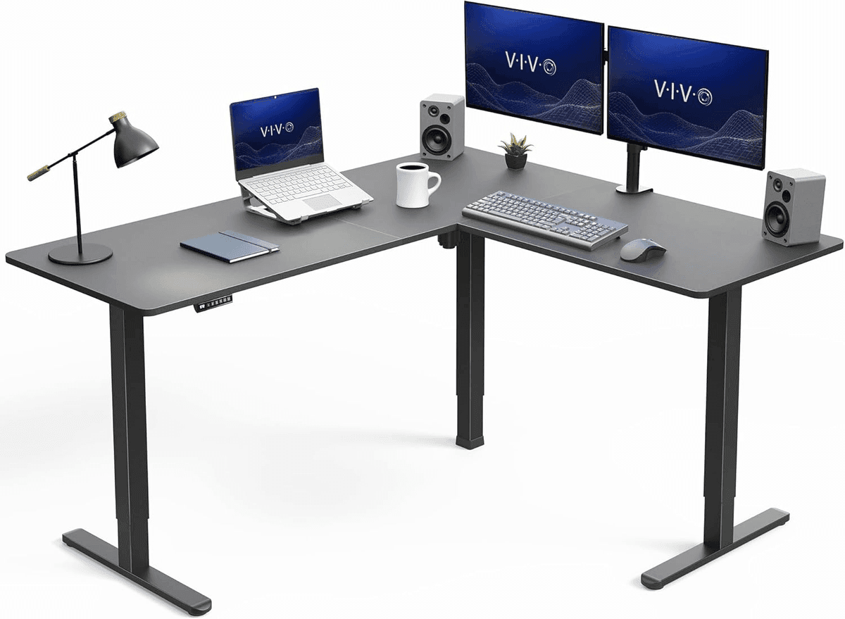 VIVO 63 x 55-Inch L-Shaped Electric Standing Desk
