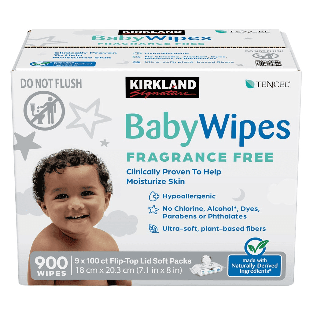 Kirkland Signature Fragrance-Free Baby Wipes - 900 Count
