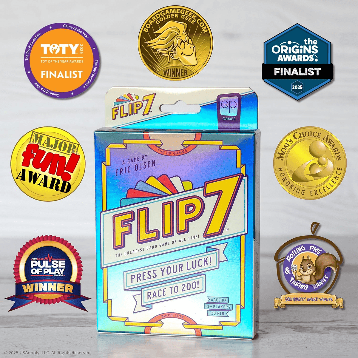 USAOPOLY Flip 7 Press-Your-Luck Card Game image 3