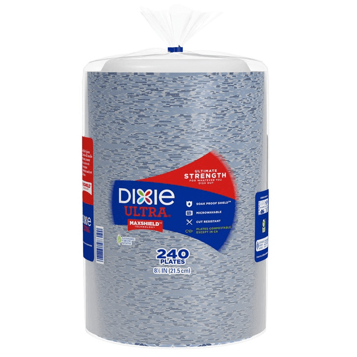 Dixie Ultra 8-1/2-Inch Paper Plates, 240-Count