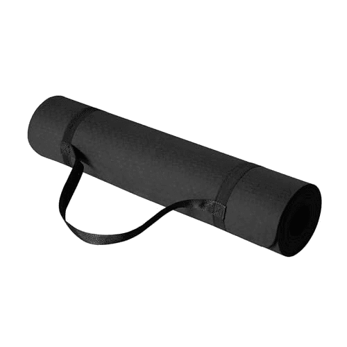 Amazon Basics 1/4-Inch TPE Yoga Mat with Carrying Strap