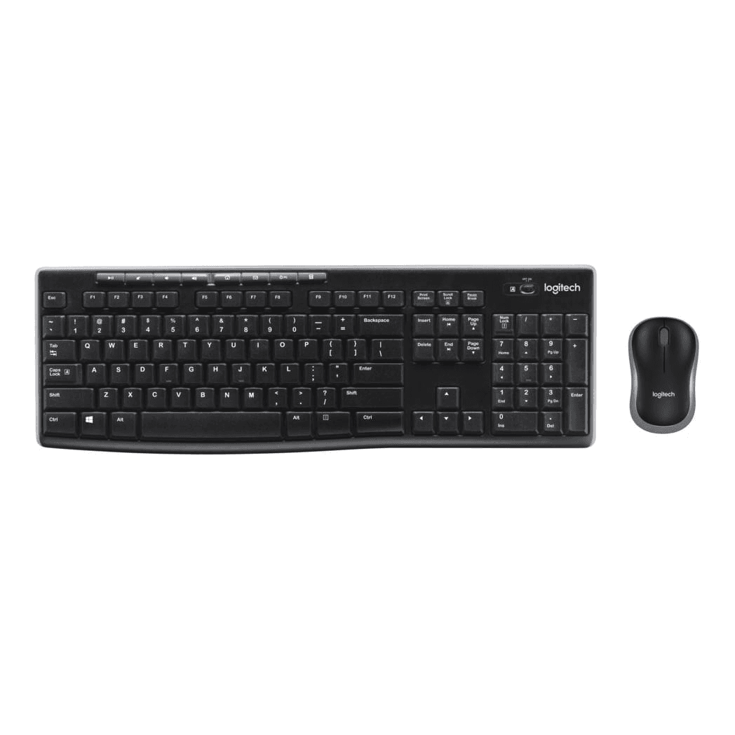 Logitech Wireless Keyboard and Mouse Combo for Windows, Black