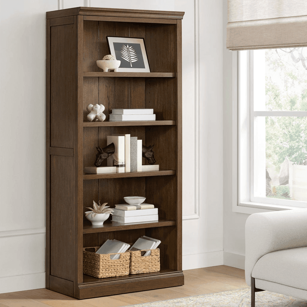 Bayside Furnishings Lathan 72-Inch Bookcase