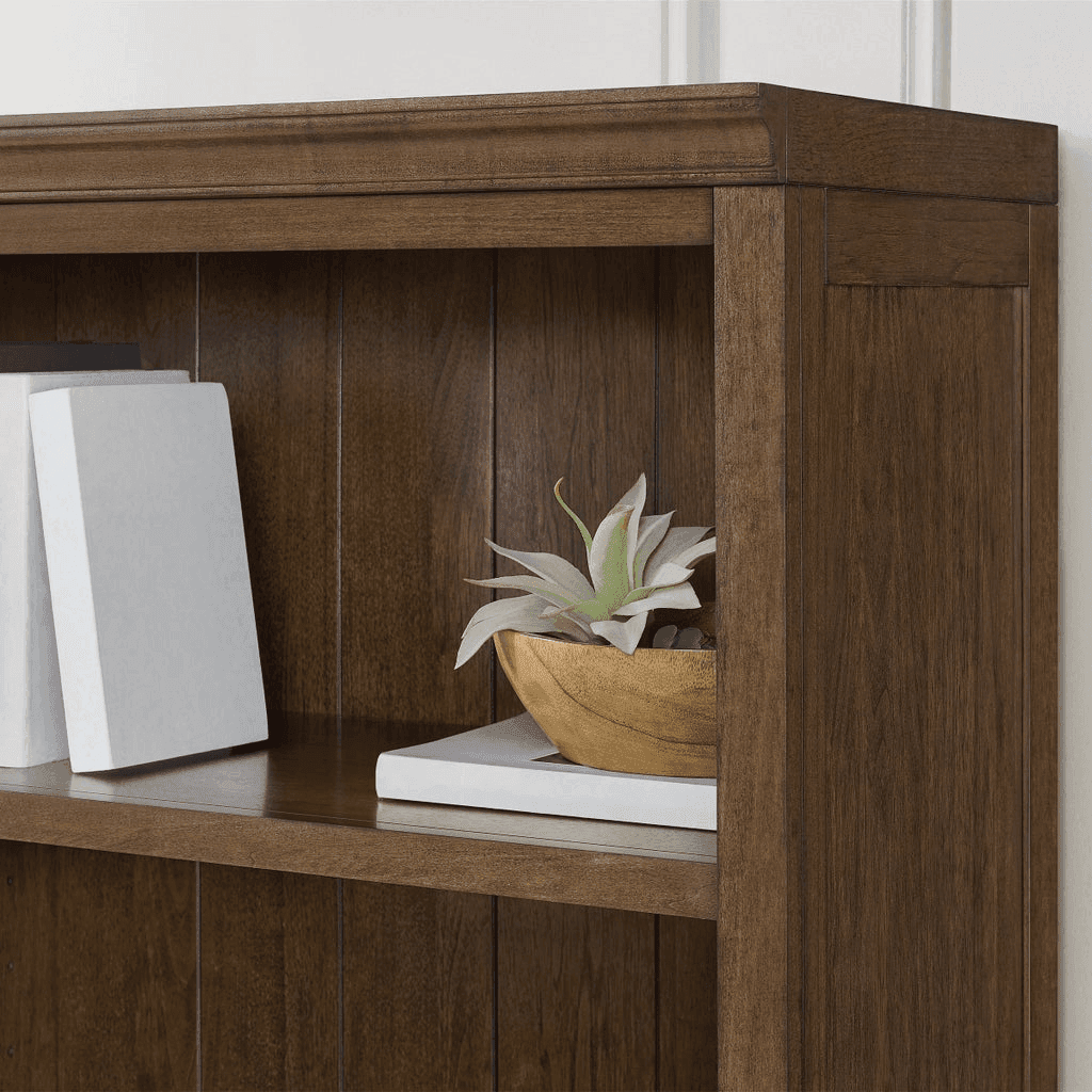 Bayside Furnishings Lathan 72-Inch Bookcase image 3