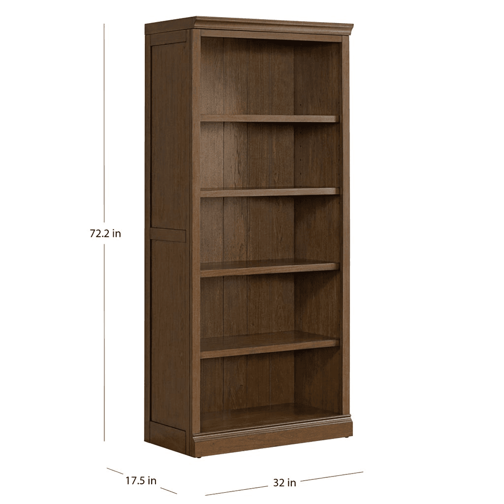 Bayside Furnishings Lathan 72-Inch Bookcase image 2