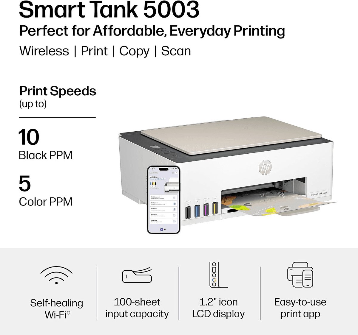 HP Smart Tank 5003 Wireless All-in-One Ink Tank Printer image 3