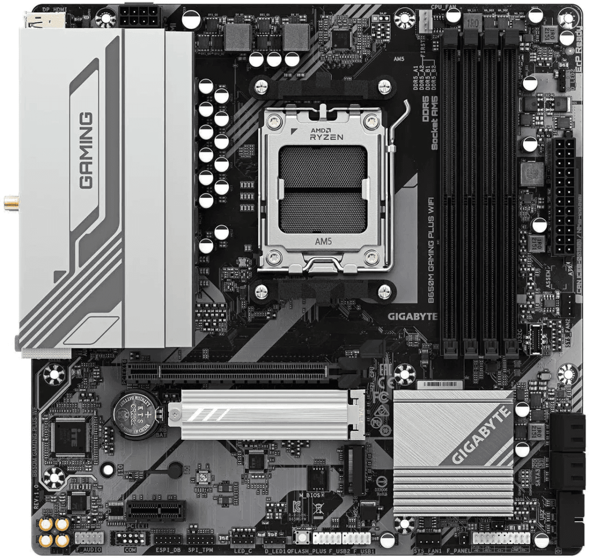 GIGABYTE B650M Gaming Plus WiFi AM5 Motherboard image 2