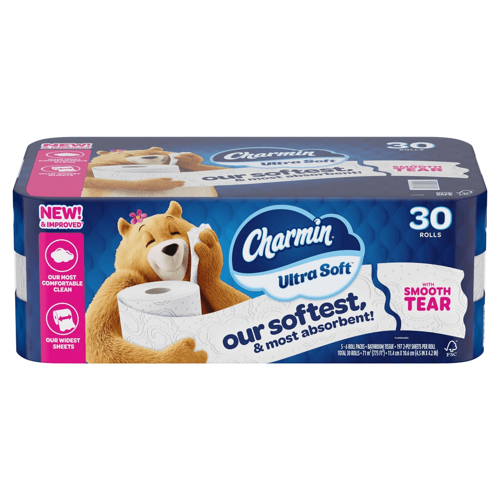 Charmin Ultra Soft Bath Tissue, 30 Rolls