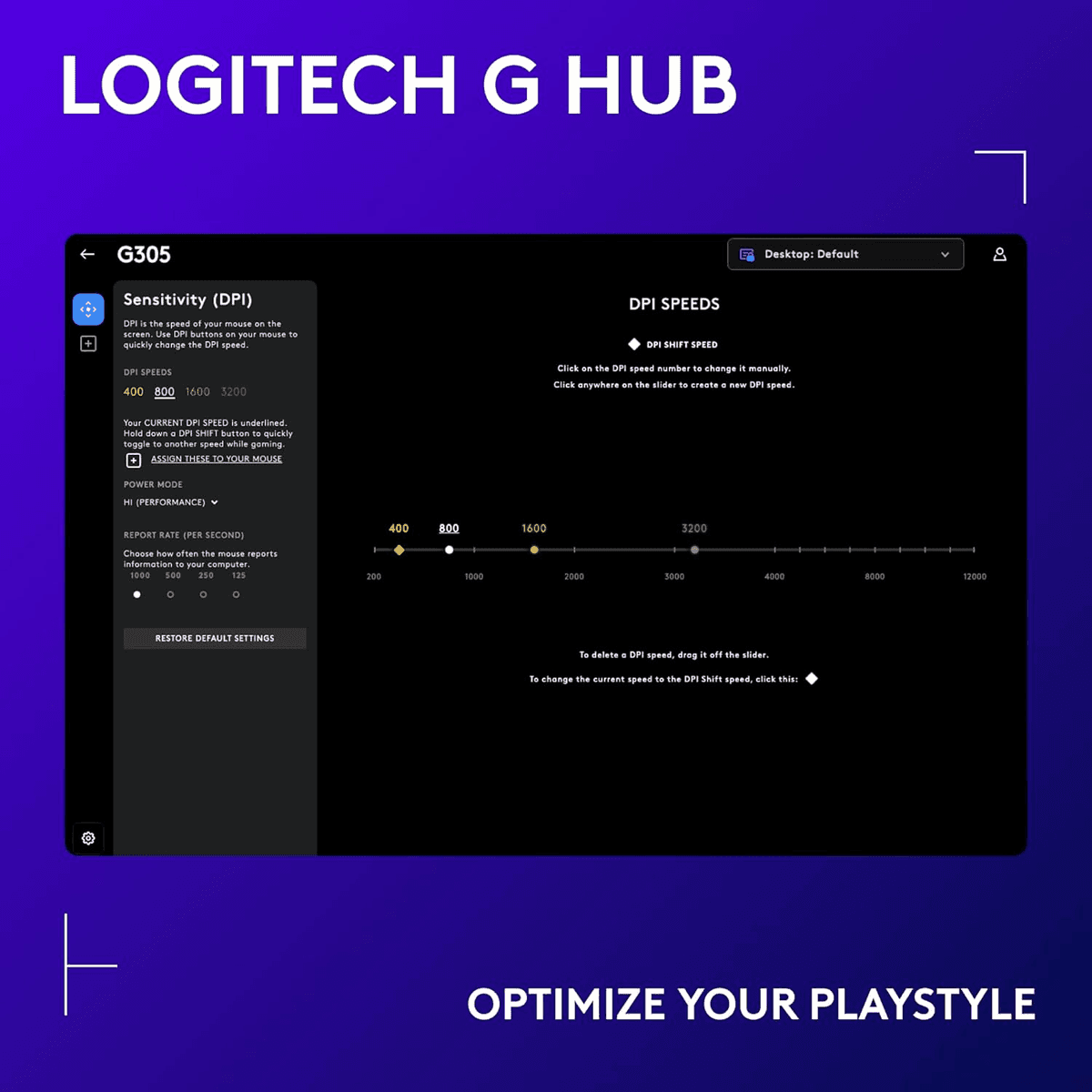 Logitech G305 Lightspeed Wireless Gaming Mouse, Black image 5