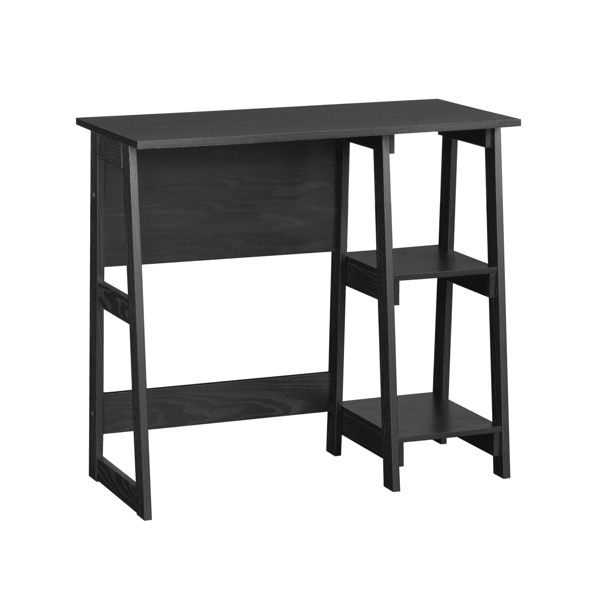Mainstays Quick Assembly Desk, True Black Oak image 2