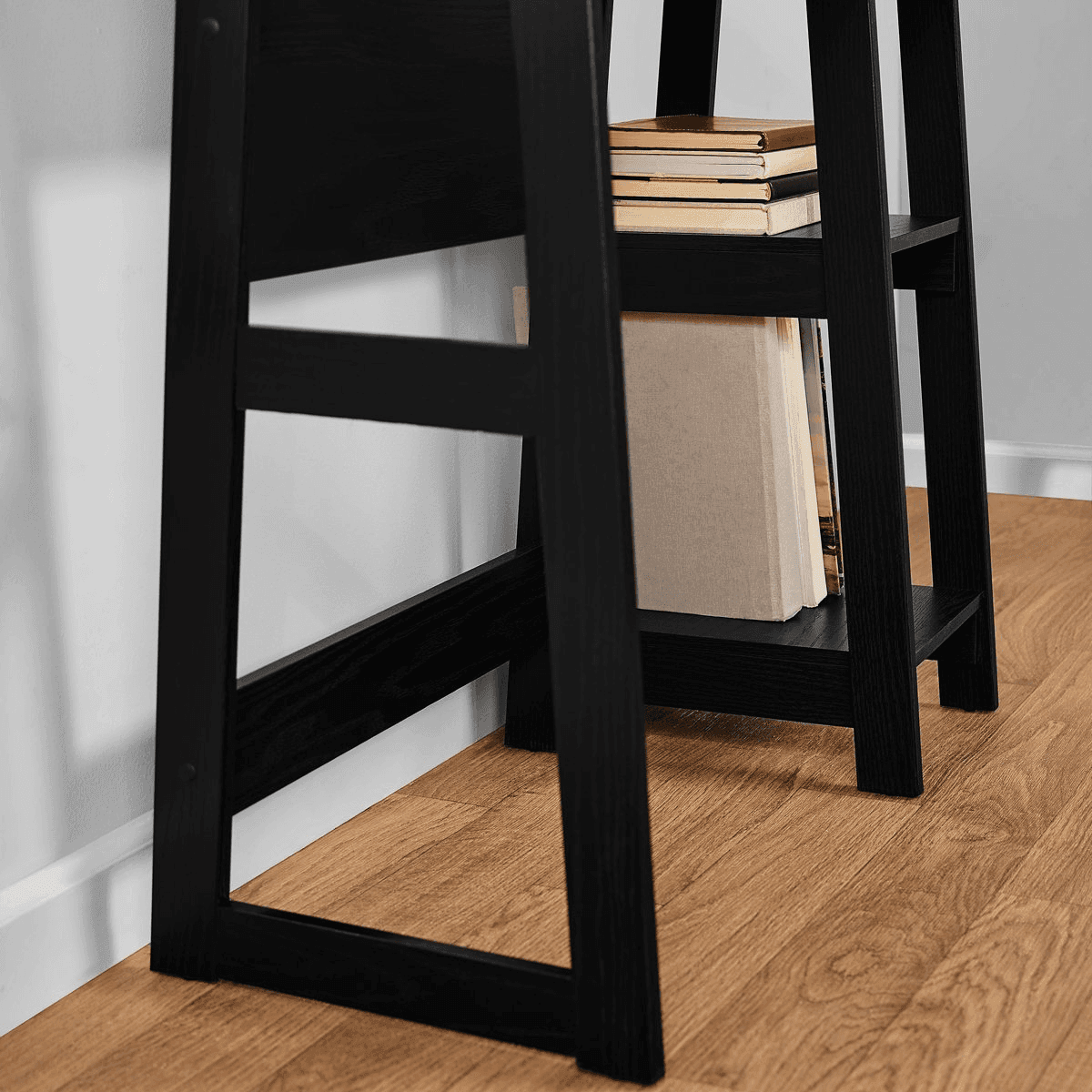 Mainstays Quick Assembly Desk, True Black Oak image 4