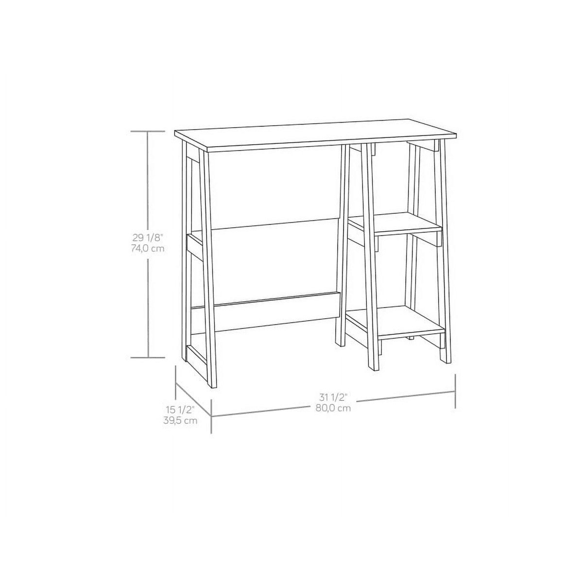 Mainstays Quick Assembly Desk, True Black Oak image 3