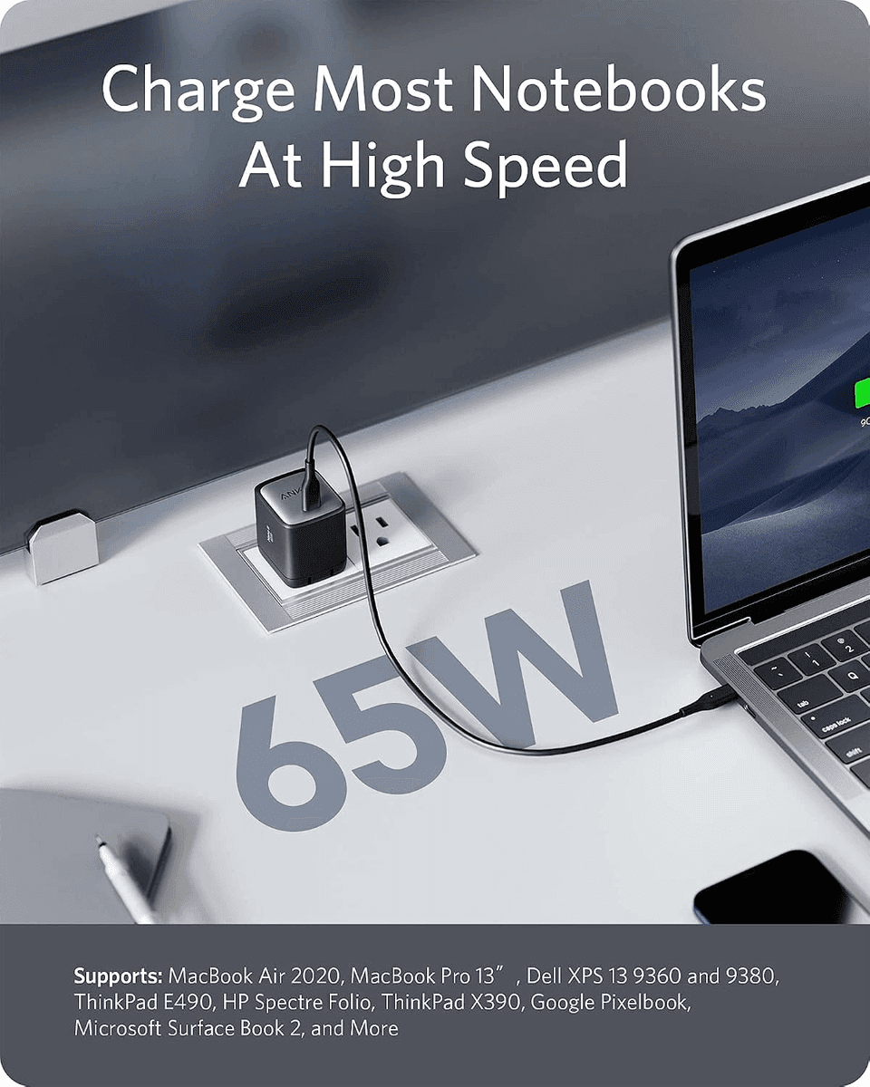 Anker 715 Nano II 65W USB-C Charger image 3