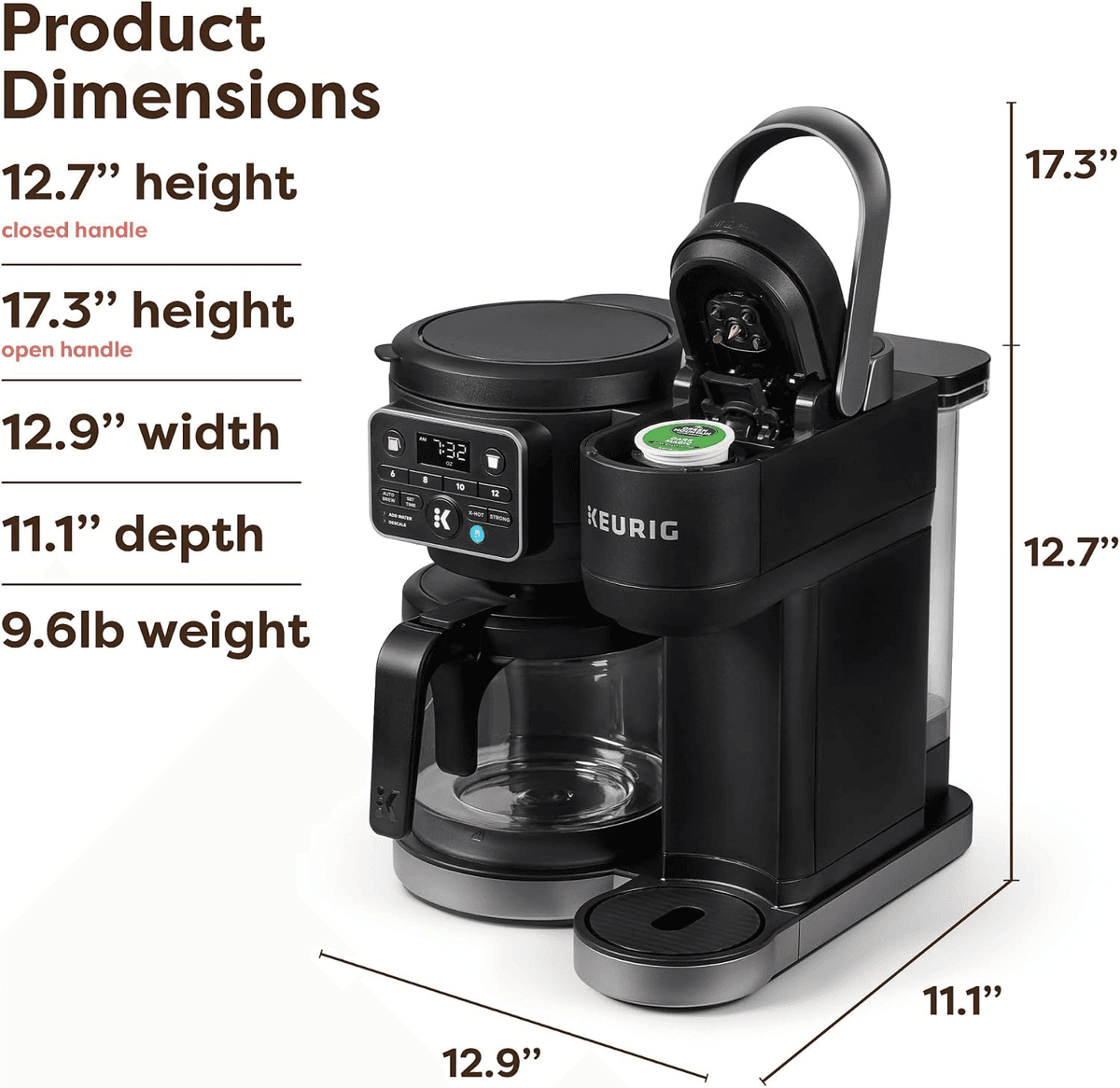 Keurig K-Duo Hot & Iced Single Serve & Carafe Coffee Maker Gen 2 image 3