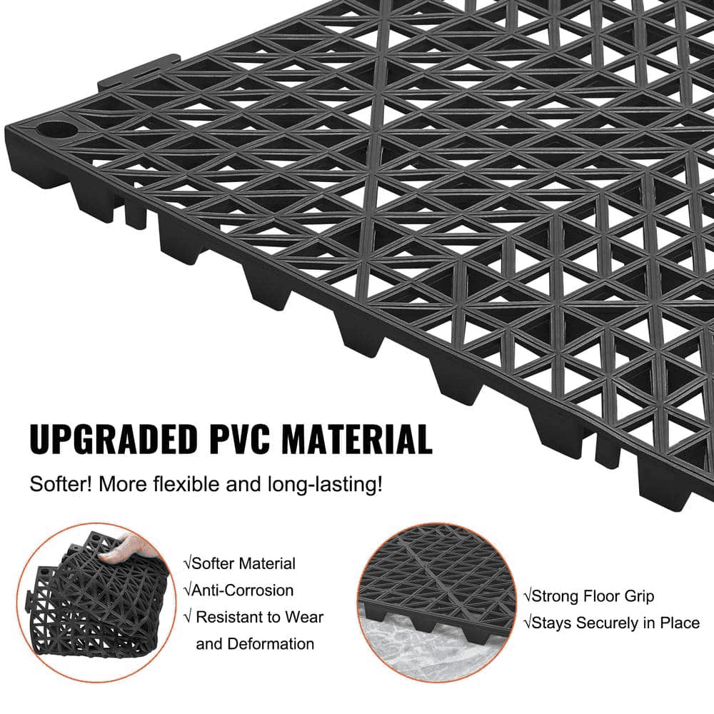 VEVOR 50-Piece Interlocking Drainage Floor Tiles image 3