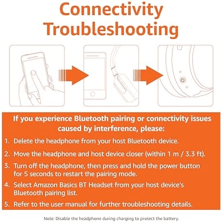 Amazon Basics Bluetooth On-Ear Headphones image 5