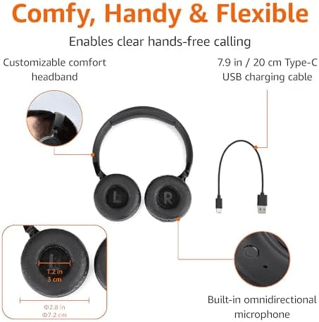 Amazon Basics Bluetooth On-Ear Headphones image 4