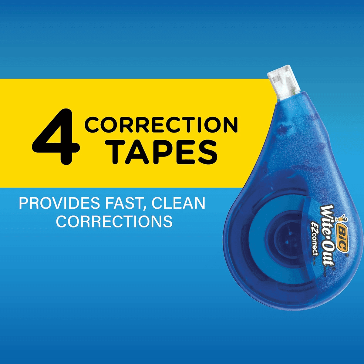 BIC Wite-Out EZ Correct Correction Tape - 4 Pack image 3