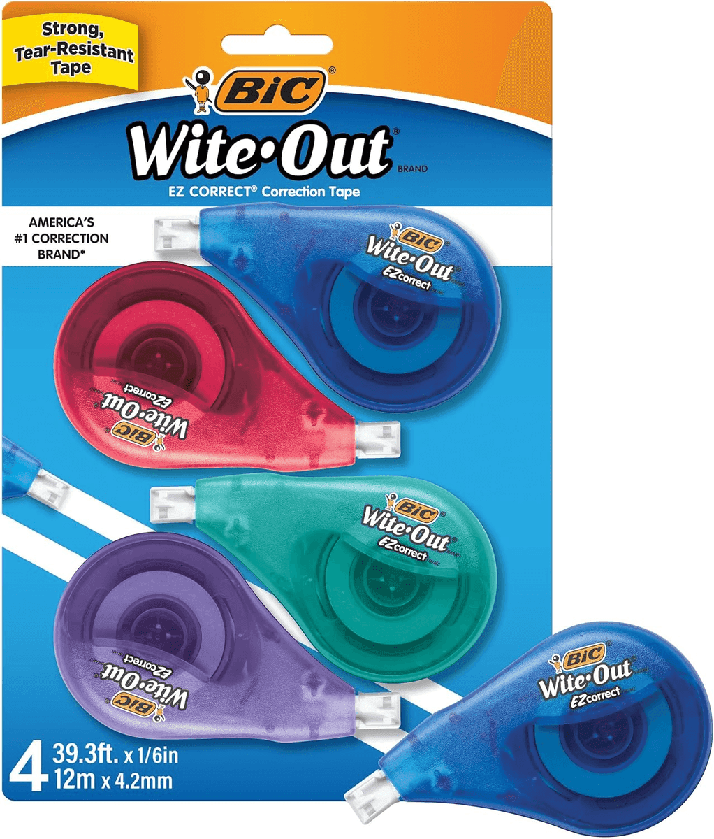 BIC Wite-Out EZ Correct Correction Tape - 4 Pack