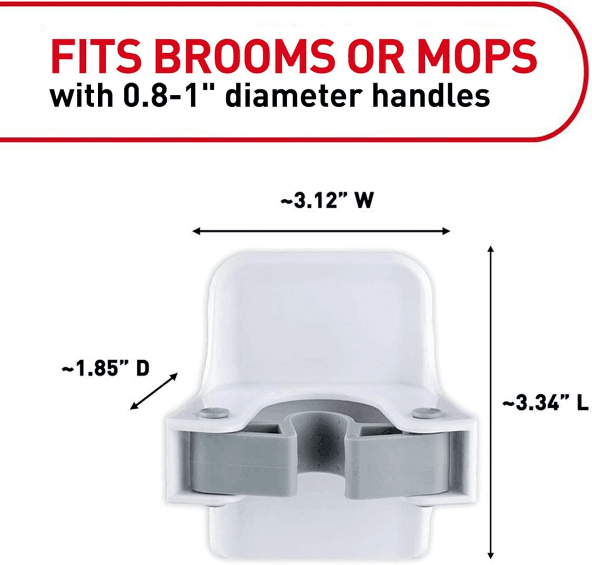 Command Large White Broom Grippers 2-Pack image 5