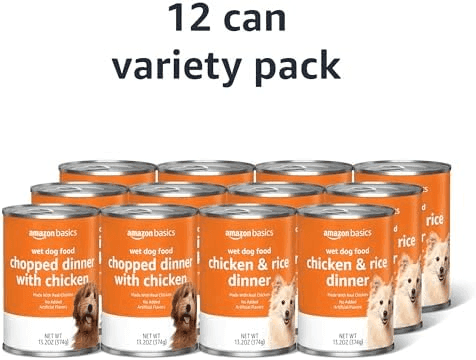 Amazon Basics Chopped Wet Dog Food Variety Pack 12 Cans image 3