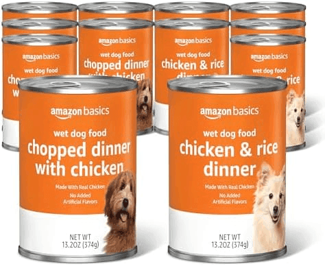 Amazon Basics Chopped Wet Dog Food Variety Pack 12 Cans image 2
