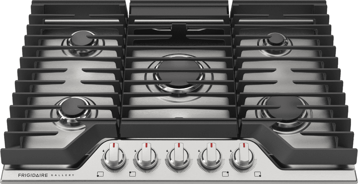 Frigidaire Gallery 30-in 5-Burner Stainless Steel Gas Cooktop