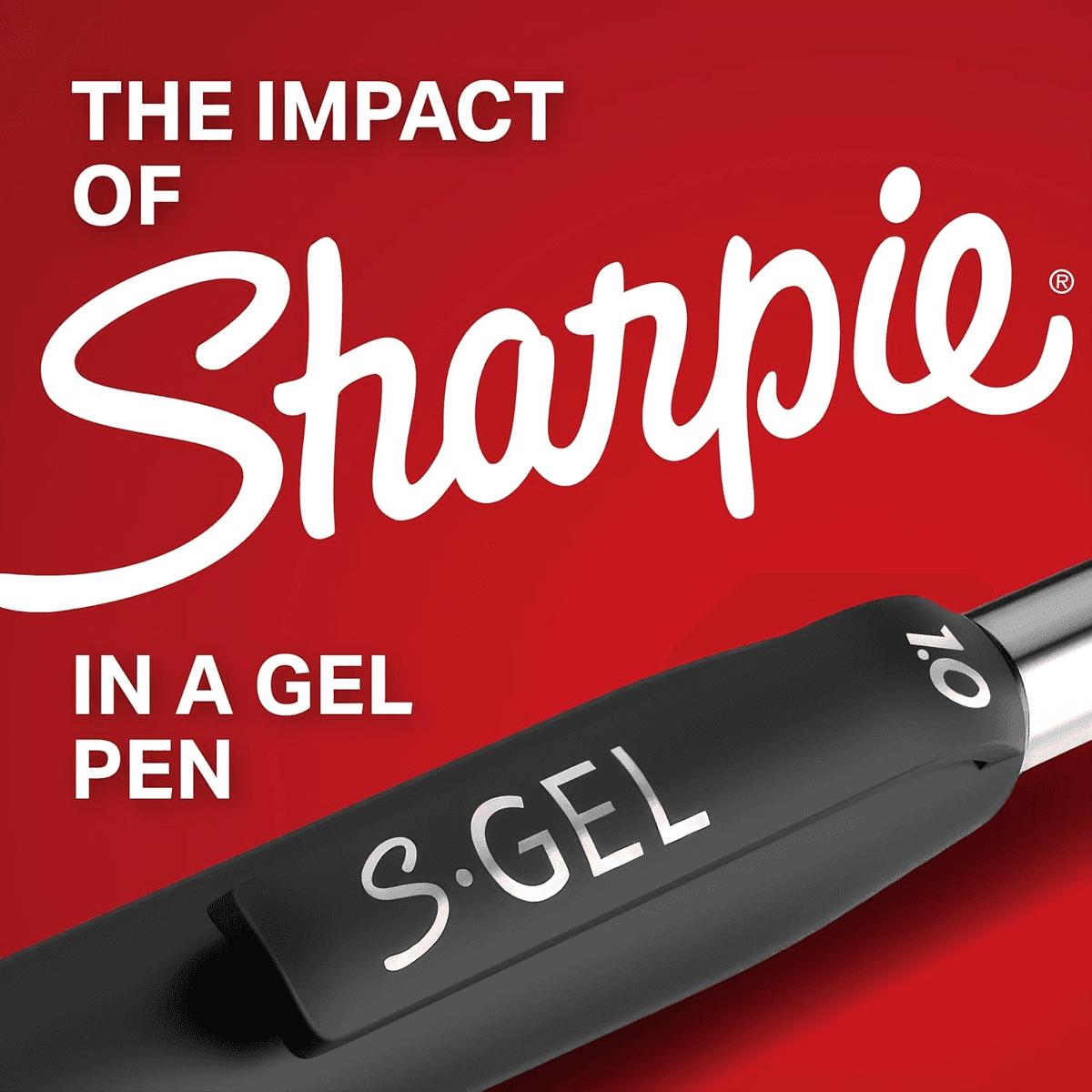 Sharpie S-Gel Black Gel Pens 0.7mm, 12 Count image 3